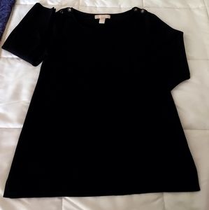 EUC Banana Republic top/sweater with shoulder button detail, S